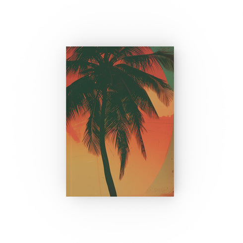 Retro Beach Journal with Sunset Vibes | High-quality and stylish notebook for all seasons and memories