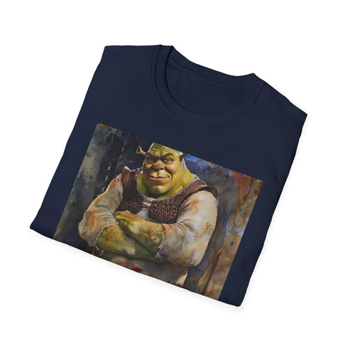 Charcoal Shrek T-shirt with ogre design for Mens and Womens.