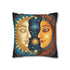 Celestial Sun & Moon Sacred Mandala Square Cushion Cover - View 3 | Prints With Passion