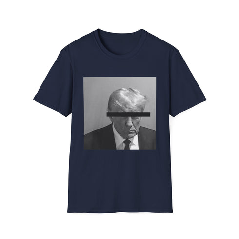 Dark charcoal cotton T-shirt with Donald Trump entrepreneur graphic