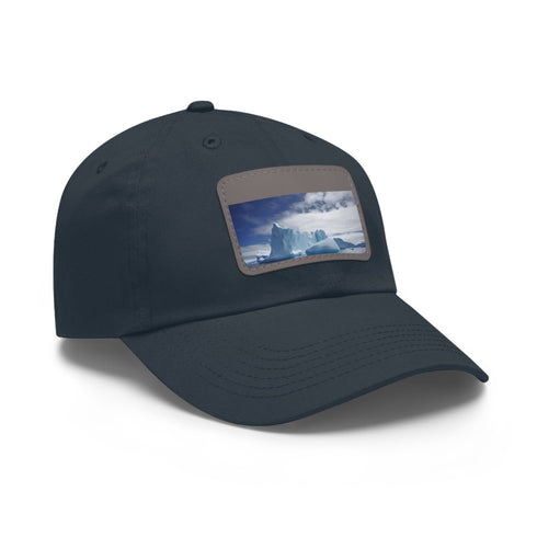 White Frostbite Flex Cap with light brown patch, rectangle shape.