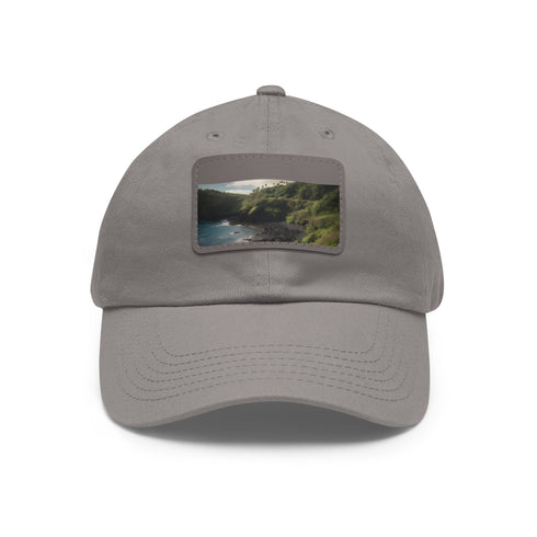 Maui Breeze Baseball Cap in White with Light Brown Patch