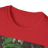 Charcoal cotton T-shirt featuring vibrant Luigi painting with a whimsical crew neck