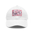 Cherry Blossom Dreams 3D Seamless Baseball Cap in White/Light Brown Rectangle