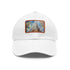 Chrysler Skyline Watercolor Cap in White with Light Brown Rectangle Patch.