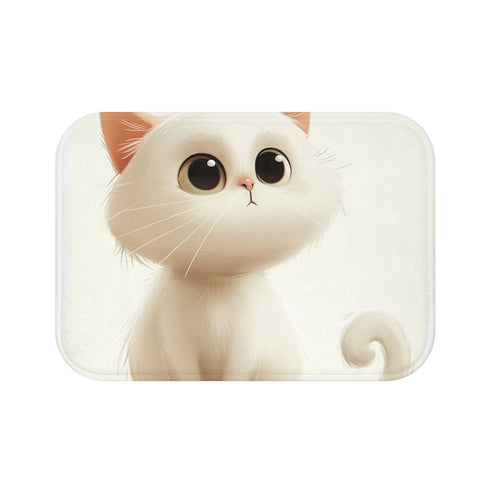 Adorable Cat Nap Bathroom Mat with Playful Feline Design