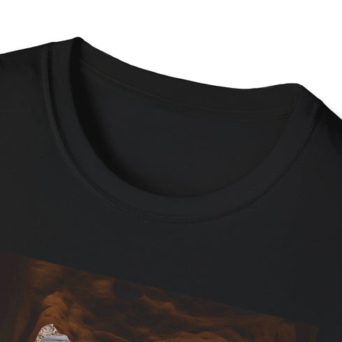 Charcoal cotton T-shirt with Petra's lost city graphic in regular fit