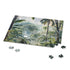 Colorful Congo rainforest watercolor puzzle with lush greenery and wildlife detail.