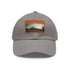 Angkor Wat Tribute Cap in White with Light Brown Rectangle Patch