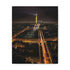 Parisian charm canvas print featuring Champs-Élysées boulevard at night
