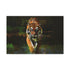 Tiger Emerging from Digital Glitch Stretched Canvas Wall Art