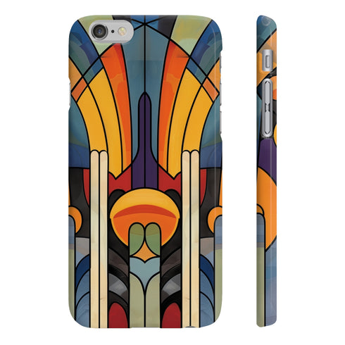 Abstract geometric pattern phone case for iPhone 7/8 Plus, glossy.