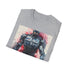 Charcoal RoboCop T-shirt with crew neck and regular fit for summer