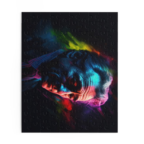 Robert De Niro puzzle featuring his iconic face, 10" x 8" dimensions