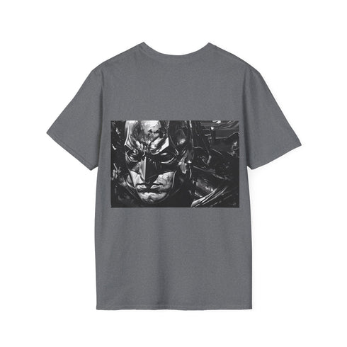 Gotham Knight Dark City Tee in Charcoal, size Small.