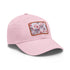 Cherry Blossom Dreams 3D Seamless Baseball Cap, light brown patch, rectangle.