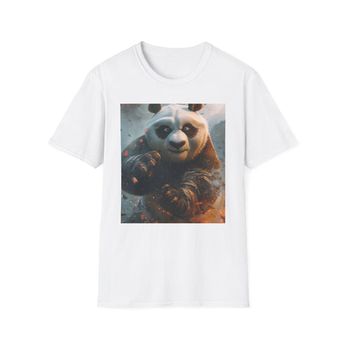 Dragon Warrior Charcoal Cotton Crew Neck T-Shirt, DTG Print, Regular Fit