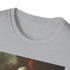Charcoal cotton T-shirt with Avatar-inspired elemental brushstroke design