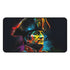 Napoleon watercolor neon desk mat with vibrant art and protection.