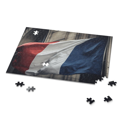 France Flag Jigsaw Puzzle 10x8 with tricolor design for puzzle enthusiasts.