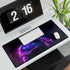 Cyberpunk Neon Armor Knight Sci-Fi Gaming XXL Extended Desk Mat - View 4 | Prints With Passion