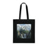 Whimsical Castle in the Clouds Tote Bag, Black Cotton DTG Tote