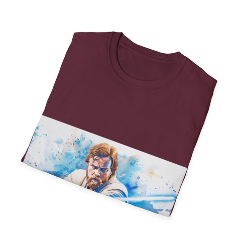 Blue lightsaber Obi Wan Kenobi tee, crew neck, cotton, regular fit.