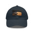 Black gold copper baseball cap with abstract design for sophisticated style.