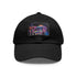 Mushroom Magic Trucker Hat in White with Light Brown Patch