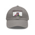 German Shepherd PupPrint Baseball Cap White Light Brown Rectangle Unisex Hat