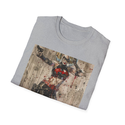 Harley Quinn T-shirt in Charcoal, Crew Neck, Summer Picks, Regular Fit