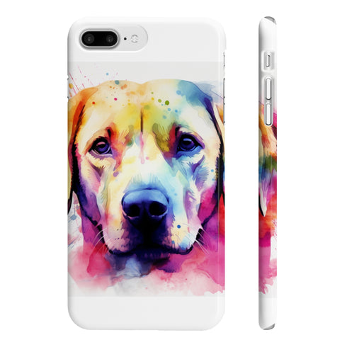Labrador retriever phone case glossy iPhone 7/8 Plus slim accessory.
