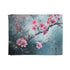 Decorative cherry blossom printed blanket for peaceful rest and sleep.