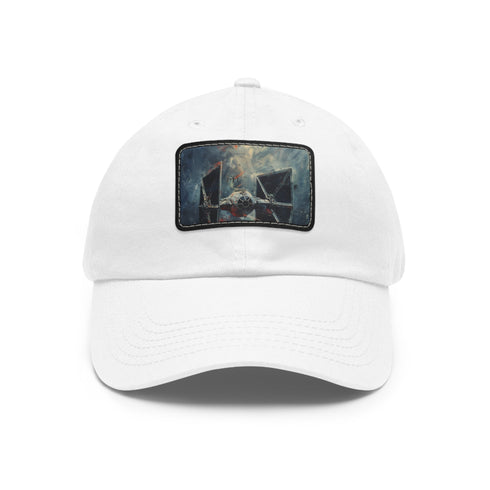 Galactic Empire Tie Fighter Cap in White with Light Brown Patch