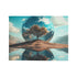 Mirror Planet Reflecting Earths Dreams Plush Fleece Throw Blanket