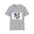 Soft charcoal Jack Russell Terrier T-shirt with crew neck and regular fit