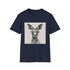 Charcoal cotton t-shirt featuring hipster kangaroo with books graphical design