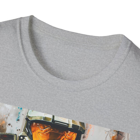 Charcoal Spartan Spirit Master Chief T-shirt, Cotton Crew Summer Tee Women/Men