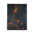 Floating Lanterns Guiding Ghost Ship Plush Fleece Throw Blanket
