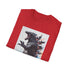 Charcoal cotton T-shirt featuring Godzilla graphic in regular fit for summer