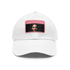 Stylish white baseball hat with Barack Obama presidential logo.