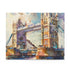 London Watercolor Tower Bridge Puzzle, 10" x 8", 120 pieces