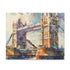 London Watercolor Tower Bridge Puzzle with 120 pieces of iconic view.