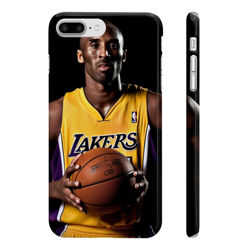 Kobe Two Tone Legacy Phone Case: Glossy Kobe Signature Design iPhone Case.