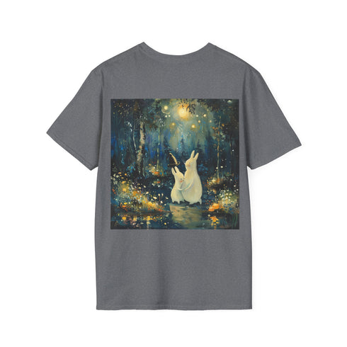 Whimsical Moomin Love Charcoal T-Shirt.