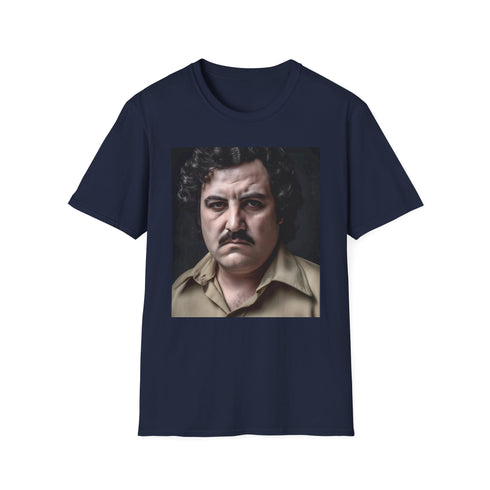 Pablo Escobar Inspired Charcoal Cotton T-Shirt for Men and Women
