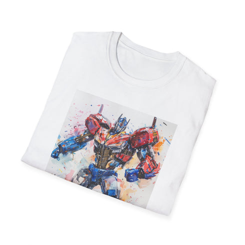 Optimus Prime Leader of Autobots T-Shirt in Charcoal color for Men.
