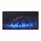Bioluminescent Fox Walking Through Swamp — XL & XXL Desk Mat — Full Top-Down Artwork View
