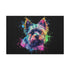 Cute Yorkshire Terrier canvas print for walls, charming home decor.