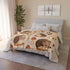 Woodland Hedgehogs & Toadstool Mushrooms Plush Fleece Throw Blanket - View 9 | Prints With Passion